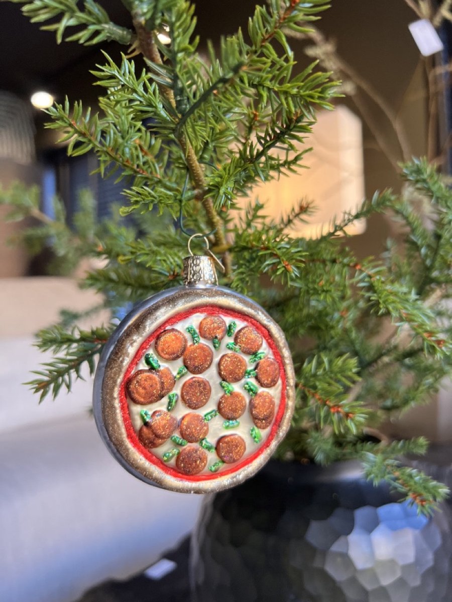Kerst ornament | Pizza | 5 cm - NU PUUR & GROEN