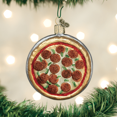 Kerst ornament | Pizza | 5 cm - NU PUUR & GROEN
