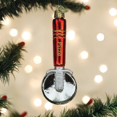 Kerst ornament | Pizzasnijder | 12 cm - NU PUUR & GROEN