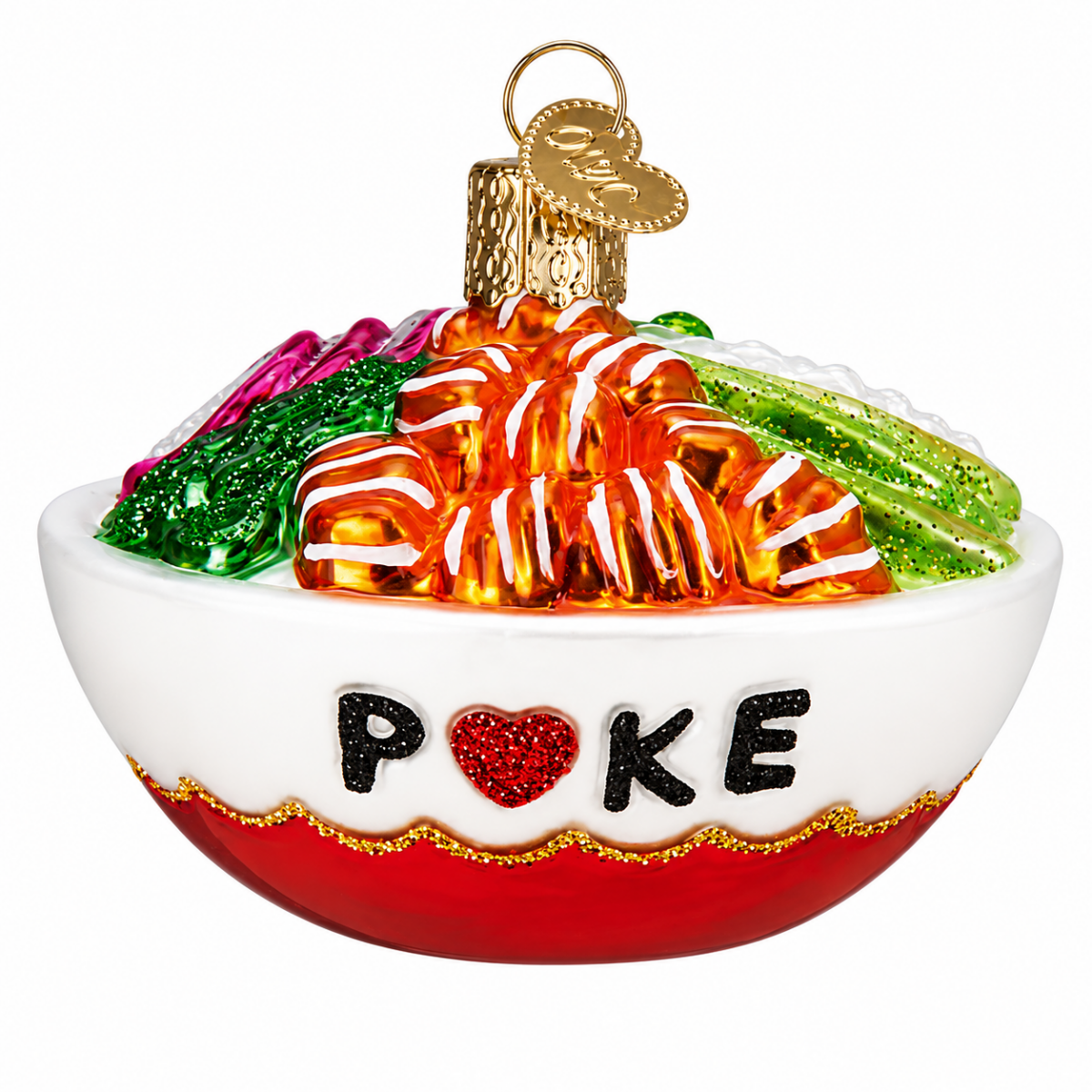 Kerst ornament | Poké Bowl | 8 cm - NU PUUR & GROEN