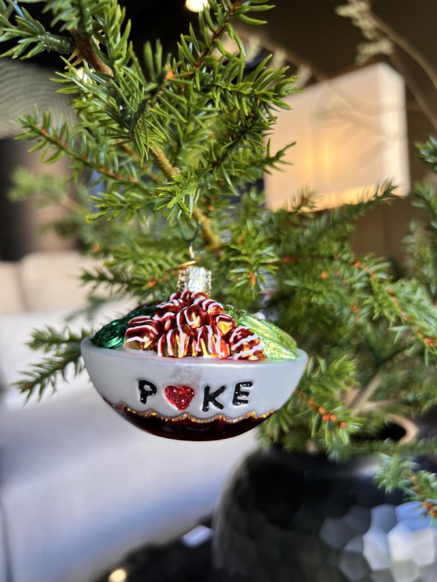 Kerst ornament | Poké Bowl | 8 cm - NU PUUR & GROEN