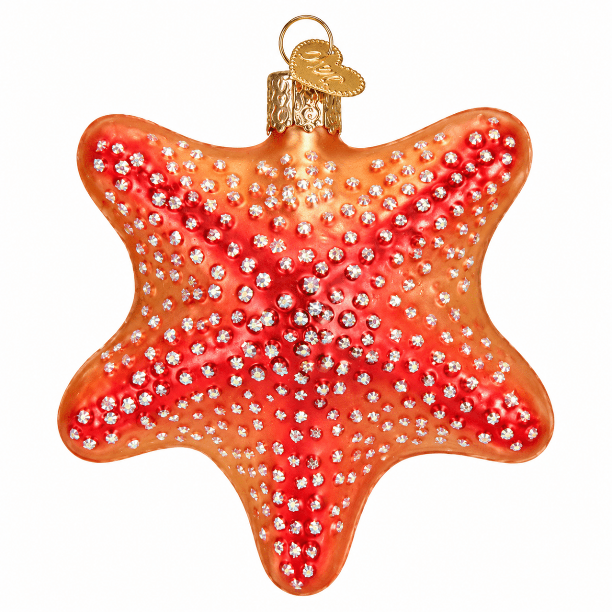 Kerst ornament | Rode zeester | 10 cm - NU PUUR & GROEN