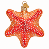 Kerst ornament | Rode zeester | 10 cm