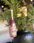 Kerst ornament | Rosé Wijn | 10 cm - NU PUUR & GROEN