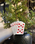 Kerst ornament | Royal Flush Poker | 9 cm - NU PUUR & GROEN