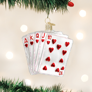 Kerst ornament | Royal Flush Poker | 9 cm - NU PUUR & GROEN