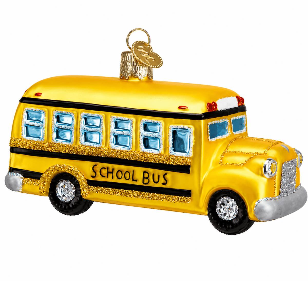 Kerst ornament | Schoolbus | 9 cm - NU PUUR & GROEN
