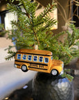 Kerst ornament | Schoolbus | 9 cm - NU PUUR & GROEN