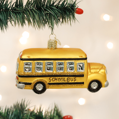 Kerst ornament | Schoolbus | 9 cm - NU PUUR & GROEN