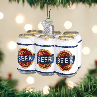 Kerst ornament | Sixpack Bier | 6 cm - NU PUUR & GROEN