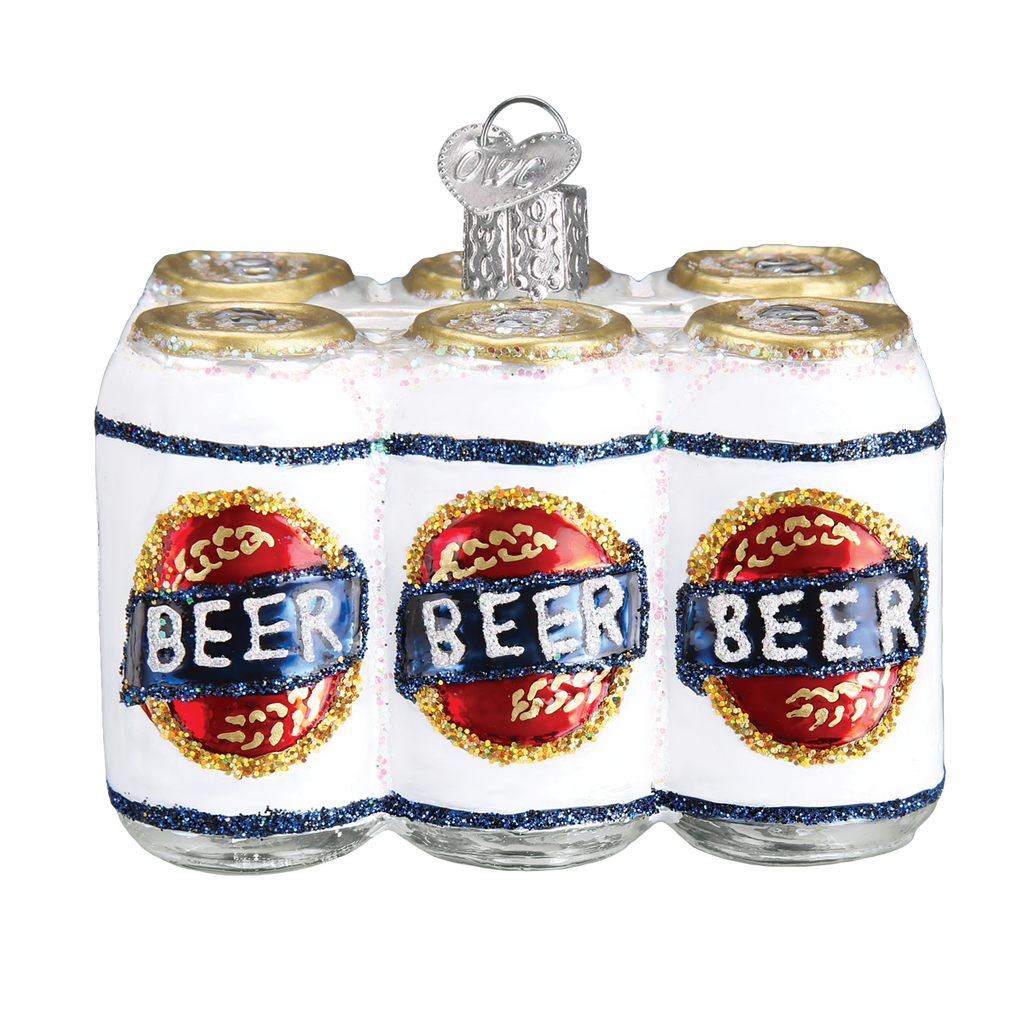 Kerst ornament | Sixpack Bier | 6 cm - NU PUUR & GROEN