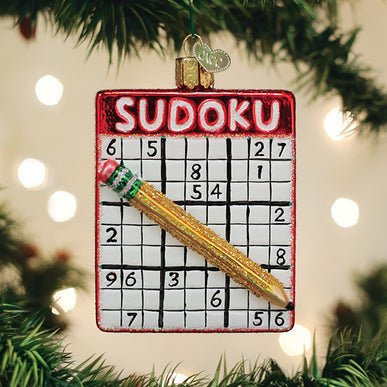 Kerst ornament | Sudoku | 11 cm - NU PUUR & GROEN