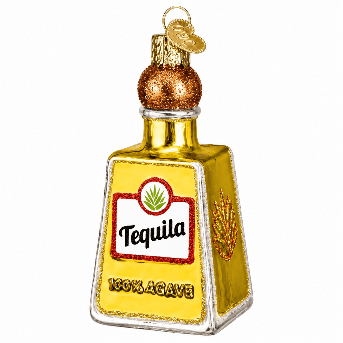 Kerst ornament | Tequila Fles | 10 cm - NU PUUR & GROEN
