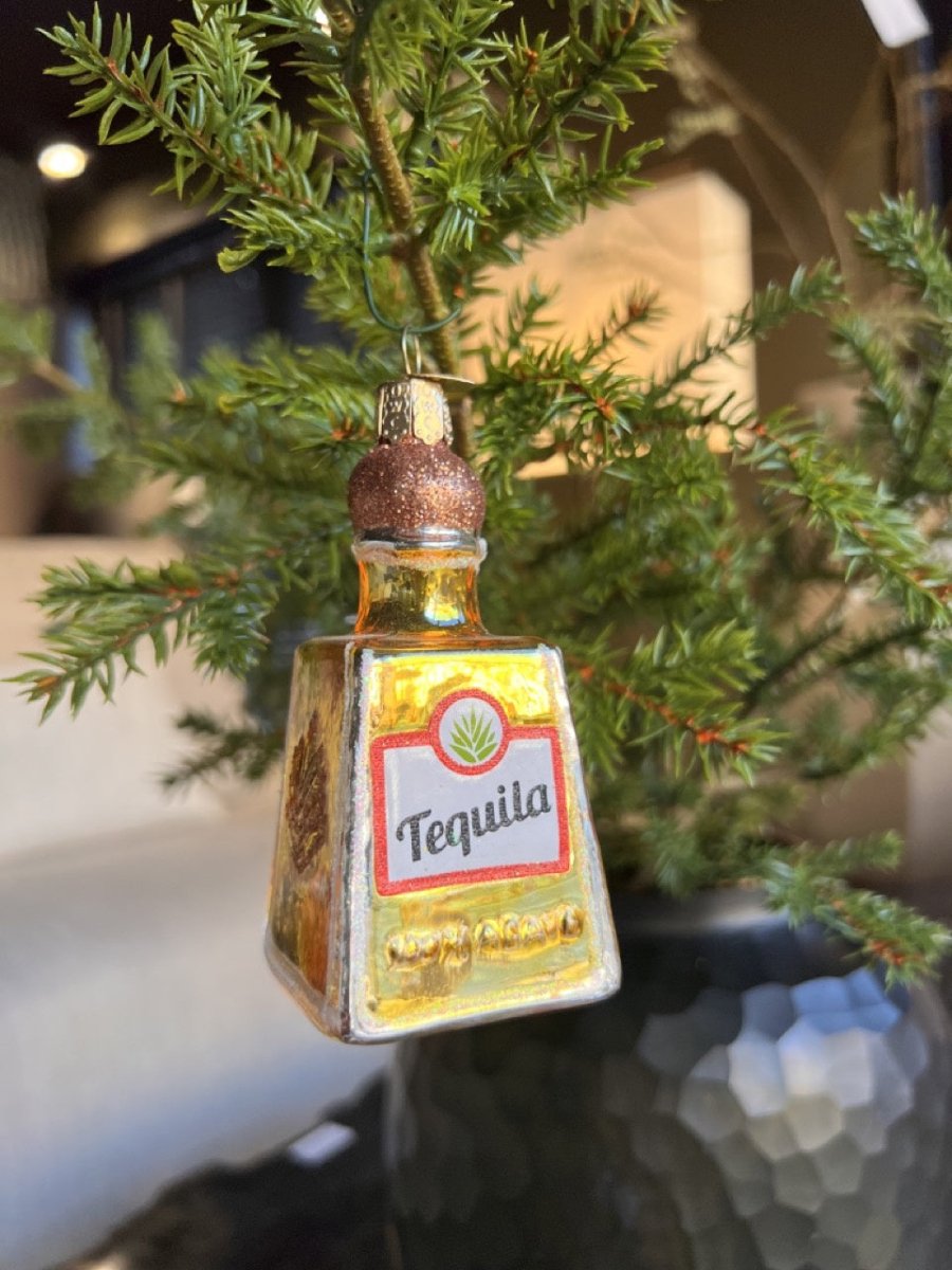 Kerst ornament | Tequila Fles | 10 cm - NU PUUR & GROEN