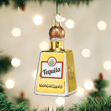 Kerst ornament | Tequila Fles | 10 cm - NU PUUR & GROEN