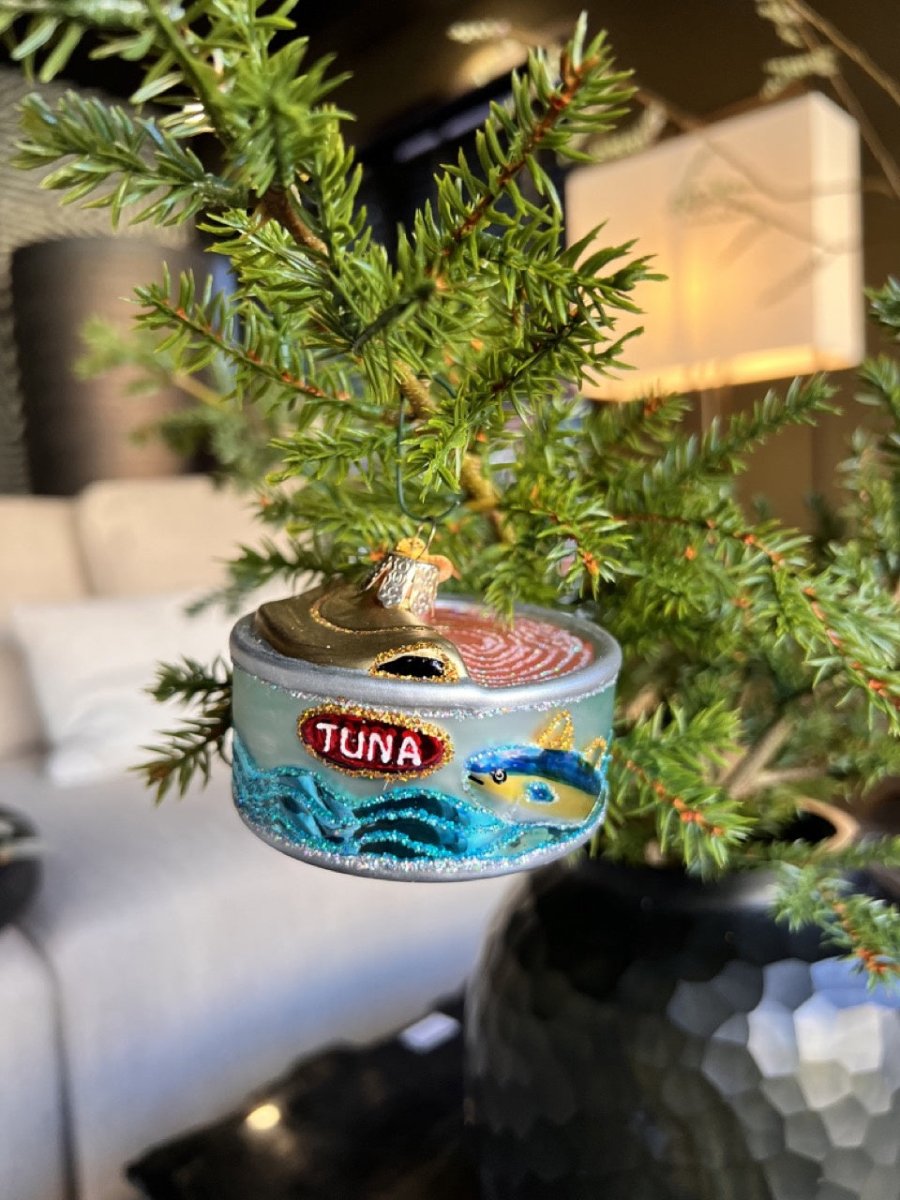 Kerst ornament | Tonijn in Blik | 8 cm - NU PUUR & GROEN