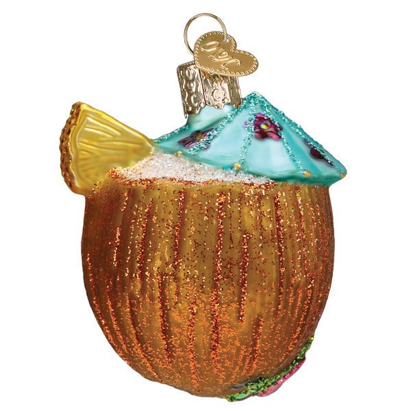 Kerst ornament | Tropische Kokosdrank | 11 cm - NU PUUR & GROEN