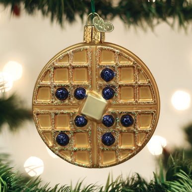 Kerst ornament | Wafel | 8 cm - NU PUUR & GROEN