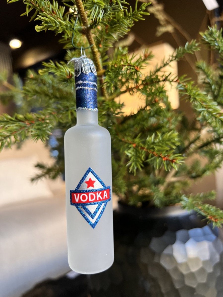 Kerst ornament | Wodka Fles | 3 cm - NU PUUR & GROEN