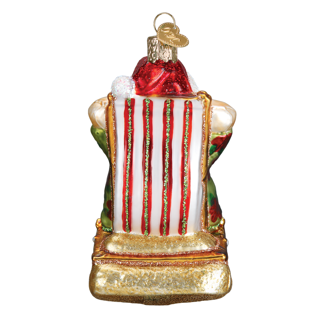 Kerst ornament | Zonnende Kerstman | 10 cm - NU PUUR & GROEN