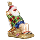 Kerst ornament | Zonnende Kerstman | 10 cm