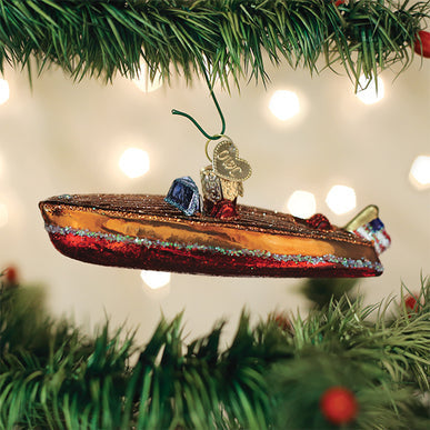 Klassieke Houten Boot | Kerst ornament