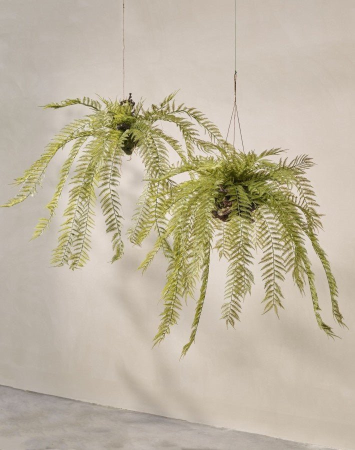 Kunst Hangplant Varen Groen | 119 cm - NU PUUR & GROEN