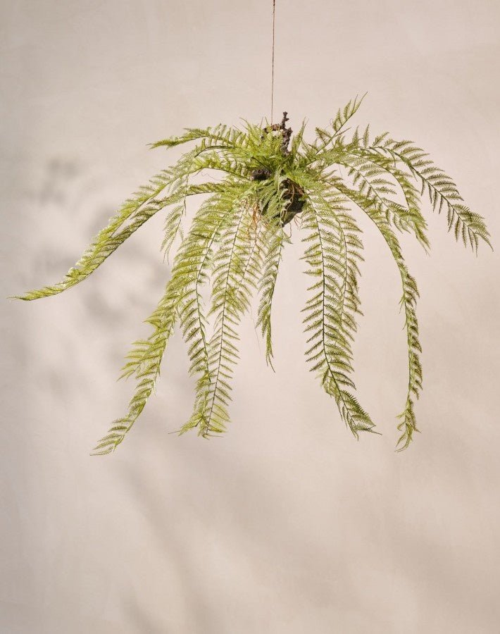Kunst Hangplant Varen Groen Small | 119 cm - NU PUUR & GROEN