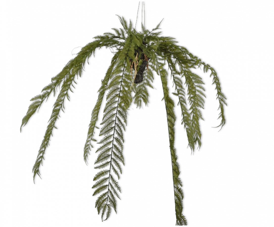 Kunst Hangplant Varen Groen Small | 119 cm - NU PUUR & GROEN