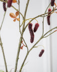 Kunstbloem Alnus Tak Bordeaux | 113 cm - NU PUUR & GROEN