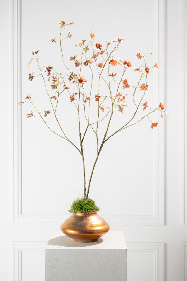 Kunstbloem Begonia Tak Bruin/Groen | 106 cm - NU PUUR &amp; GROEN