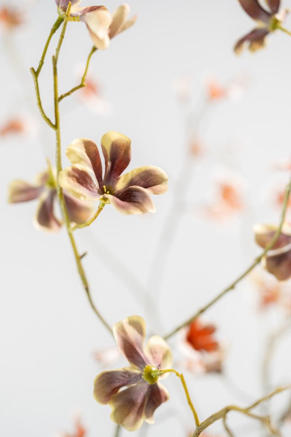Kunstbloem Begonia Tak Bruin/Groen | 106 cm - NU PUUR &amp; GROEN