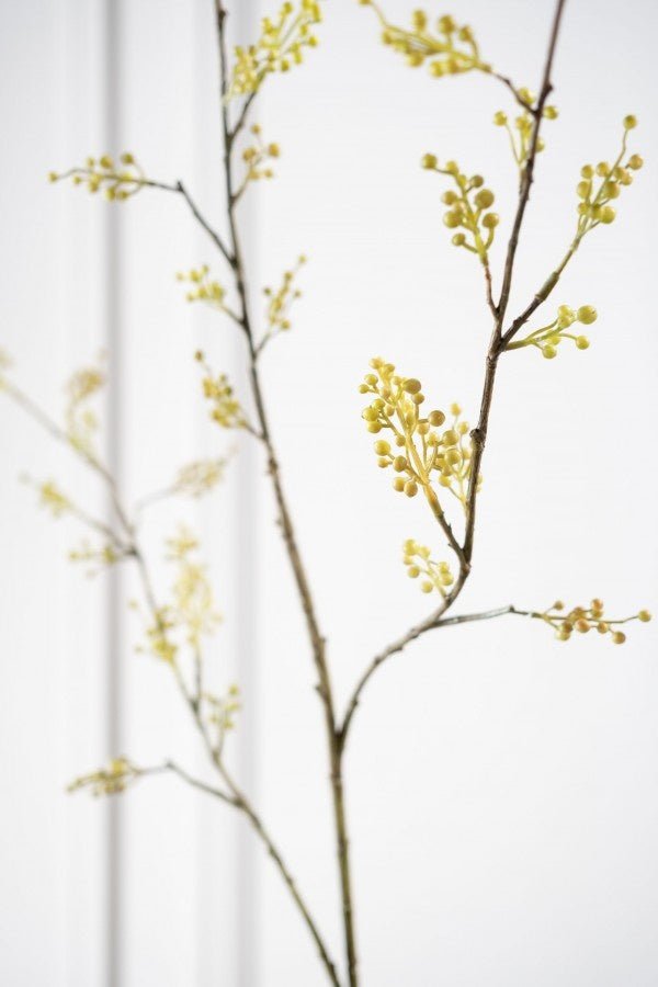 Kunstbloem Bessentak Groen | 112 cm - NU PUUR & GROEN