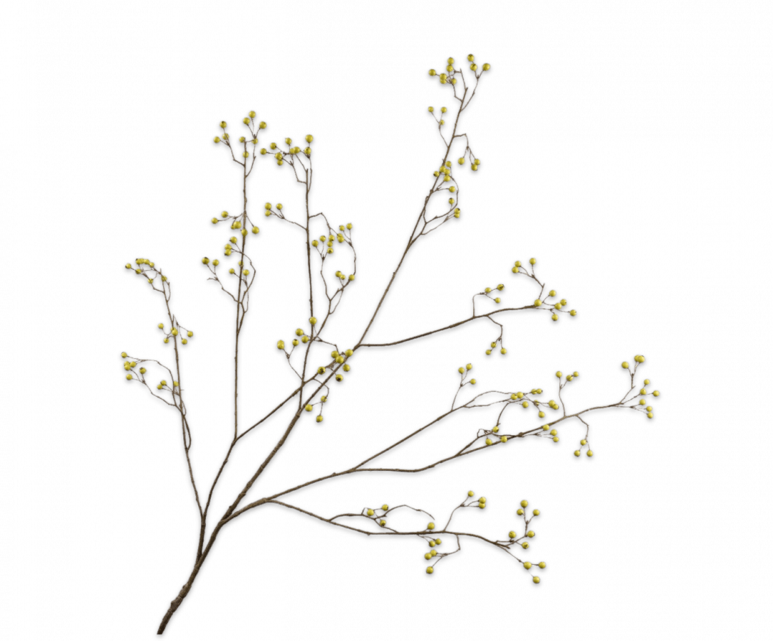 Kunstbloem Bessentak Groen | 136 cm - NU PUUR & GROEN