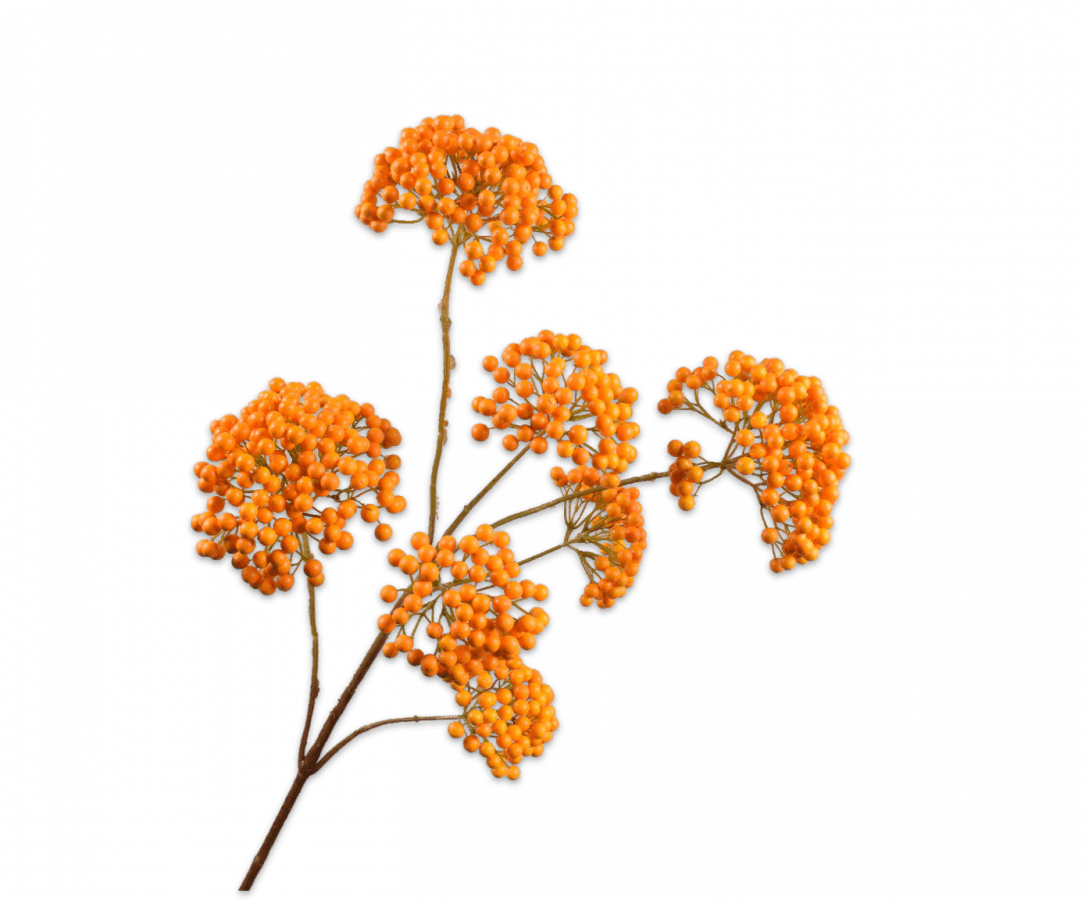 Kunstbloem Bessentak Oranje | 101 cm - NU PUUR & GROEN