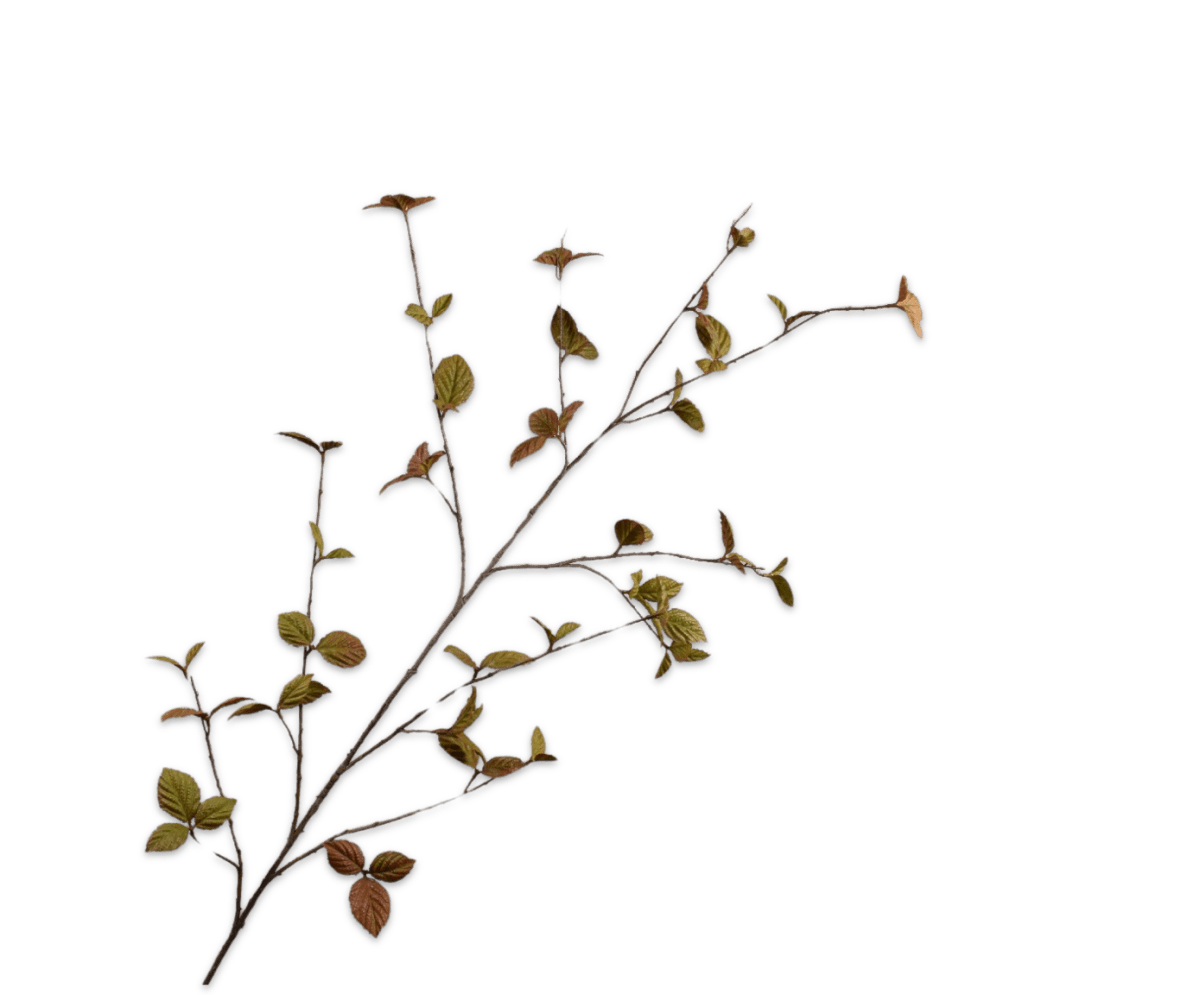 Kunstbloem Bladtak Bruin LT | 163 cm - NU PUUR & GROEN