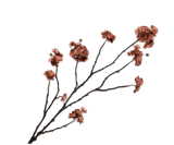 Kunstblume Blütenzweig Braun | 110 cm