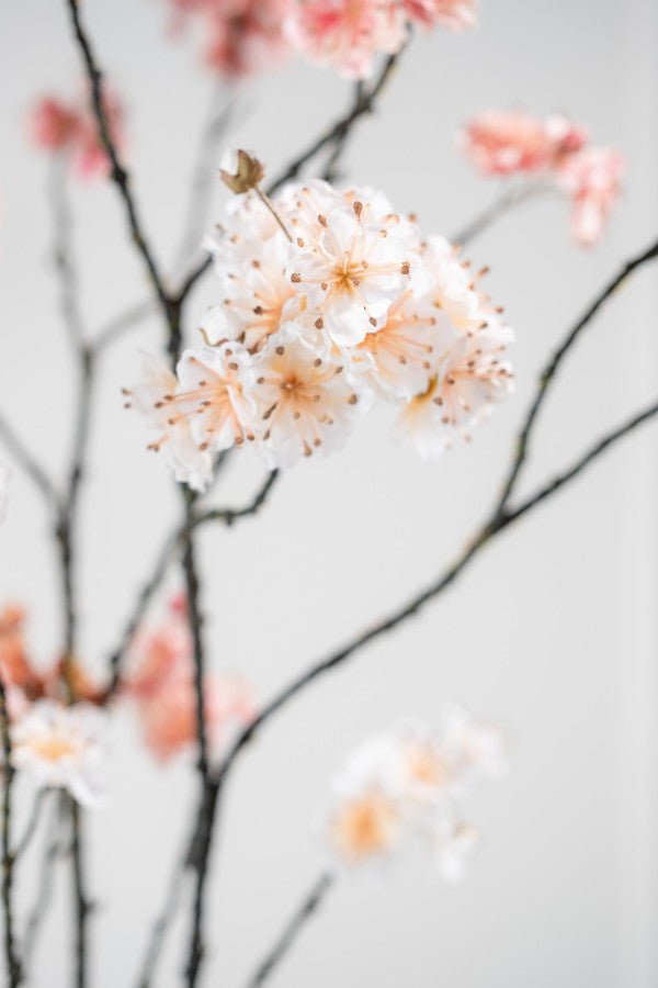 Kunstbloem Bloesem Tak Creme | 110 cm - NU PUUR &amp; GROEN