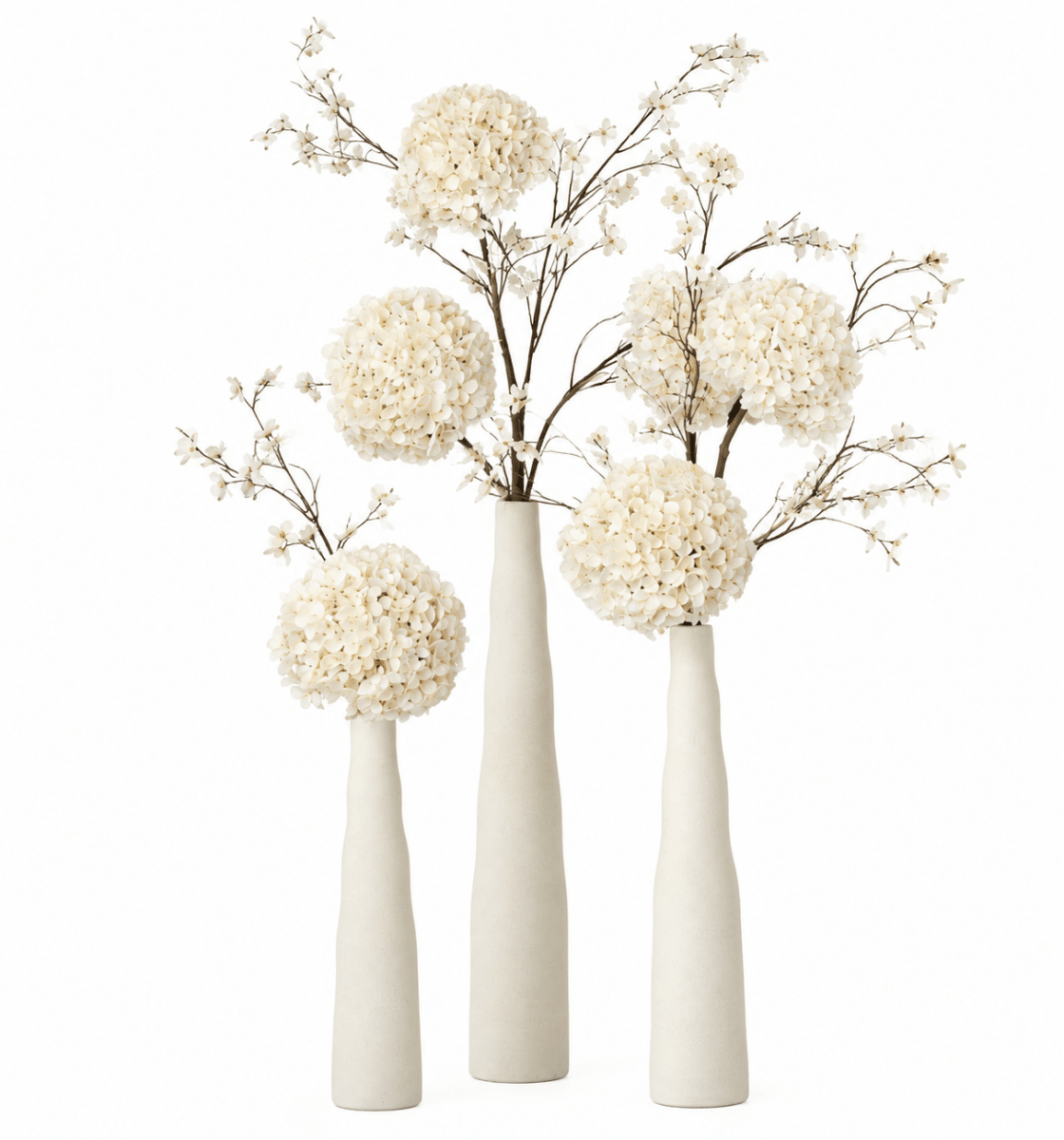 Kunstbloem Bloesem Tak Creme | 132 cm - NU PUUR & GROEN