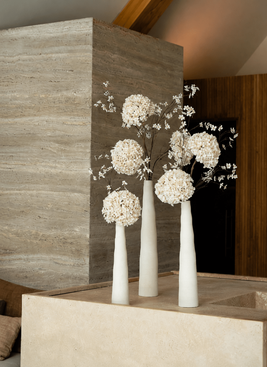 Kunstbloem Bloesem Tak Creme | 132 cm - NU PUUR & GROEN