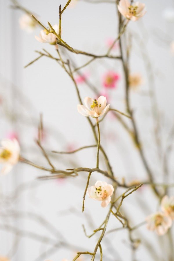 Kunstbloem Bloesem Tak Perzik | 133 cm - NU PUUR & GROEN