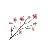 Kunstblumen Blüte Zweig Rosa | 110 cm