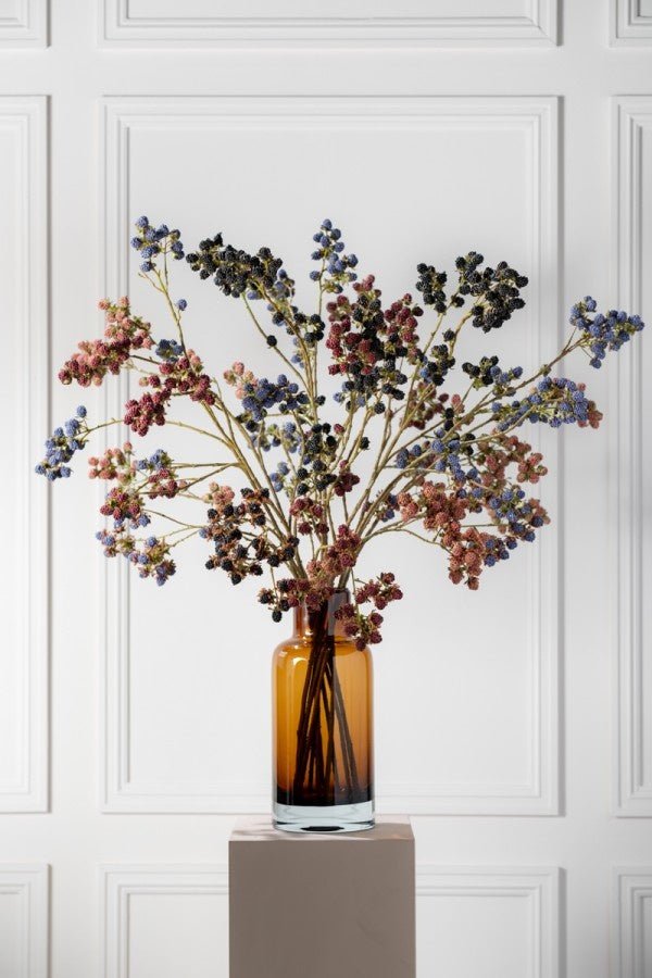 Kunstbloem Bramen Tak Mauve | 107 cm - NU PUUR & GROEN