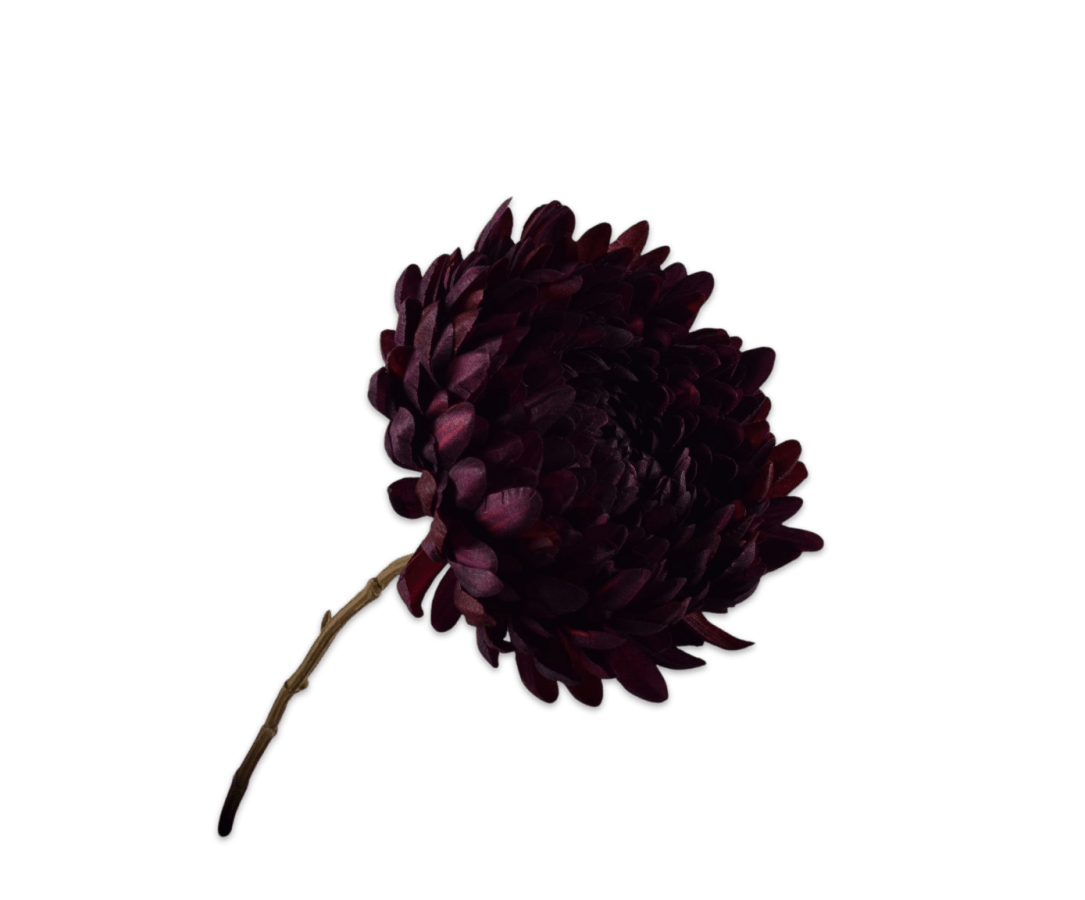 Kunstbloem Chrysant Tak Bordeaux | 76 cm - NU PUUR &amp; GROEN