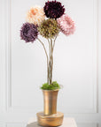 Kunstbloem Chrysant Tak Bordeaux | 76 cm - NU PUUR & GROEN