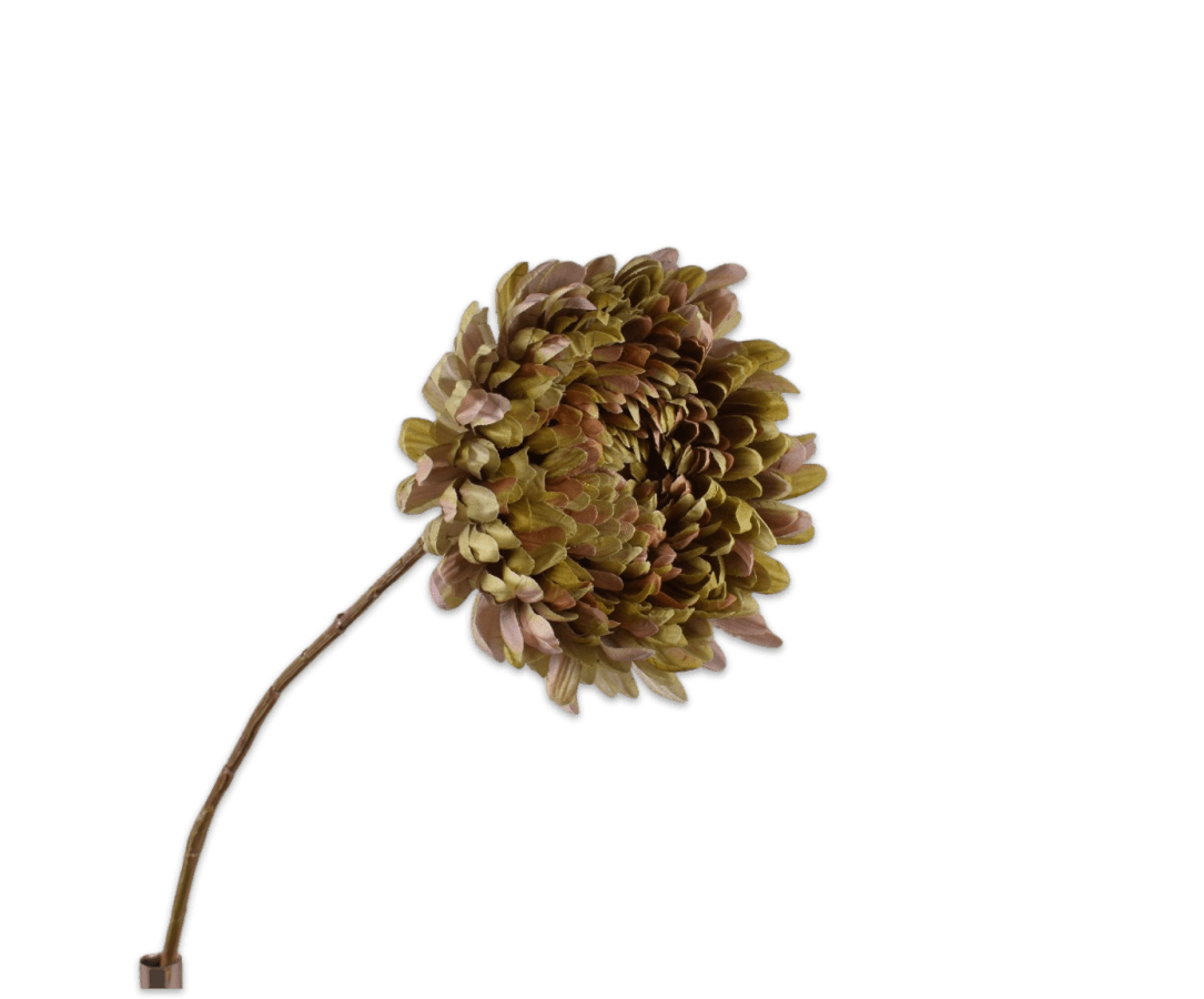 Kunstbloem Chrysant Tak Groen/Mauve | 76 cm - NU PUUR &amp; GROEN