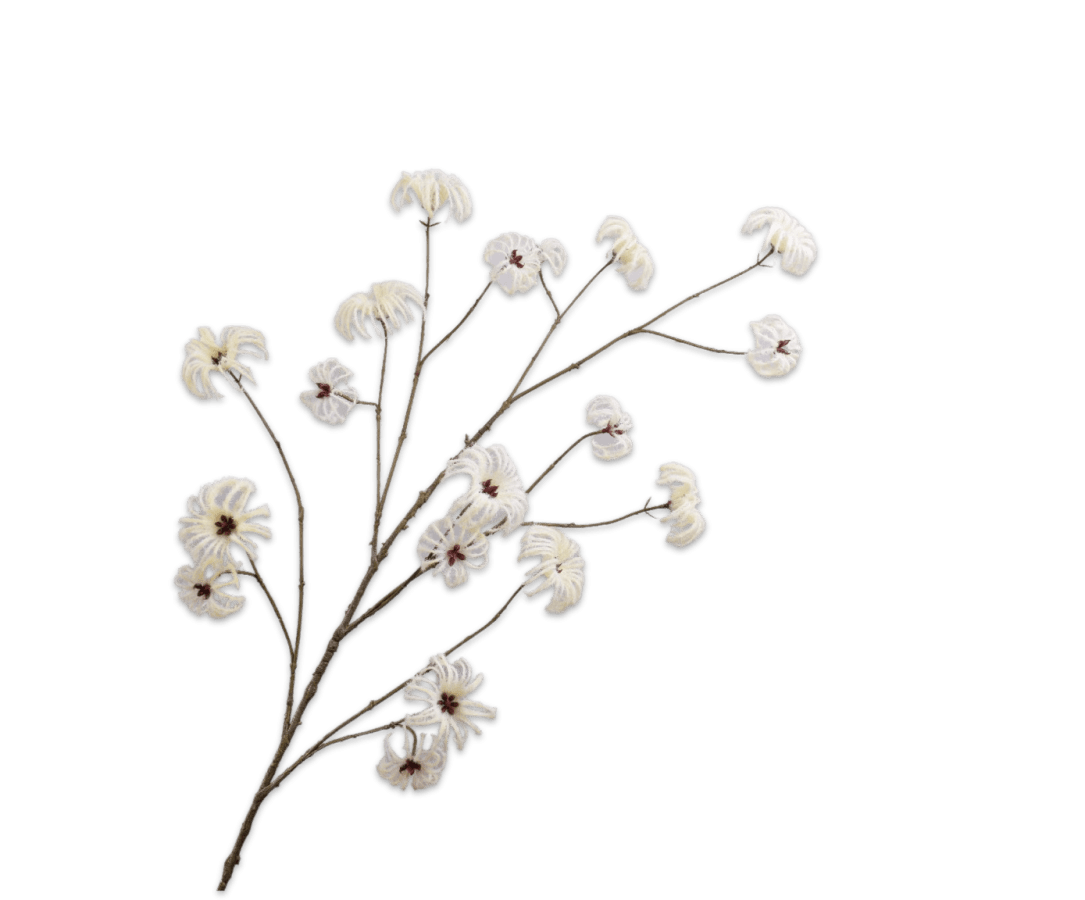 Kunstbloem Clematis Tak Crème | 129 cm - NU PUUR & GROEN