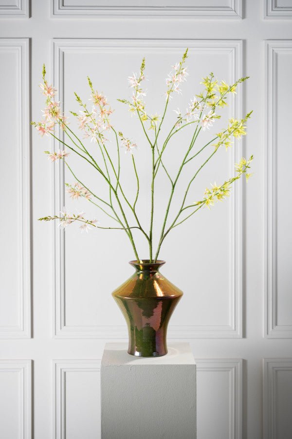 Kunstbloem Crocosmia Tak Roze/Groen | 117 cm - NU PUUR & GROEN