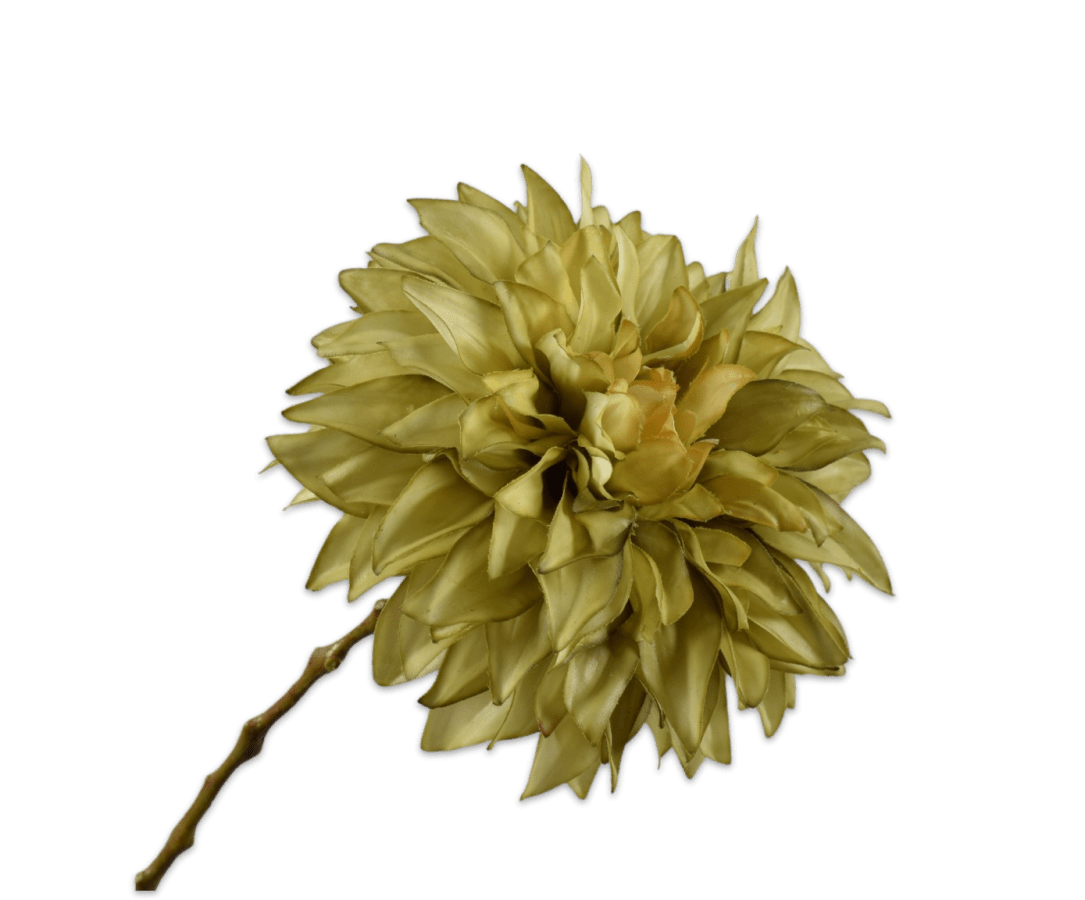 Kunstbloem Dahlia Steel Groen | 82 cm - NU PUUR &amp; GROEN