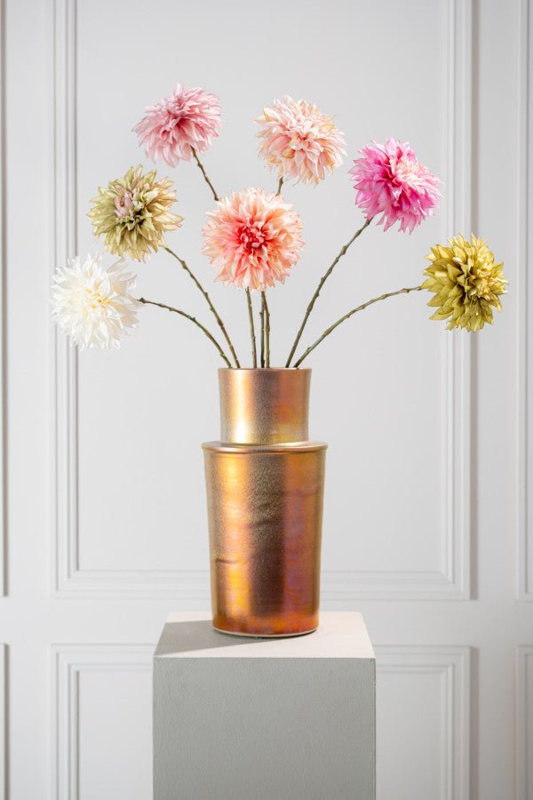 Kunstbloem Dahlia Steel Groen | 82 cm - NU PUUR &amp; GROEN